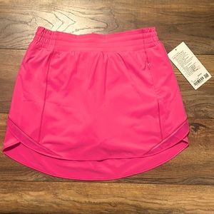 Lulu Lemon, size: 8, color: sonic pink, High Rise Hotty Hot Skirt